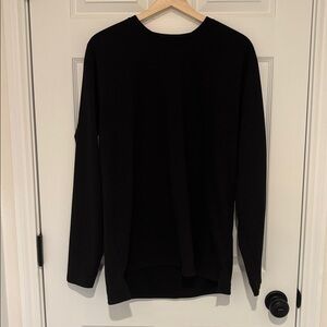 BYLT Basics Split Hem long sleeve t shirt